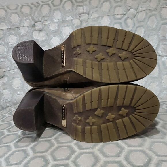 Very Volatile Brown Suede Heeled Boots Size 9 - Picture 11 of 12